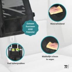 TIKKENS® Auto Organizer Met USB Oplaadpunten Stoel - Tablet Houder - Zwart - - Universeel - Autostoel Beschermer Voor Baby En Kinderen -Auto Zit Verkoop 1200x1200 566