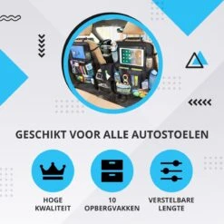 Merkloos Luxe En Stevige Autostoel Organizer Met Tablethouder – Auto Organizer – Auto/Accessoires/Bescherming – 45*65cm – Zwart - 1 Stuk -Auto Zit Verkoop 1200x1200 620