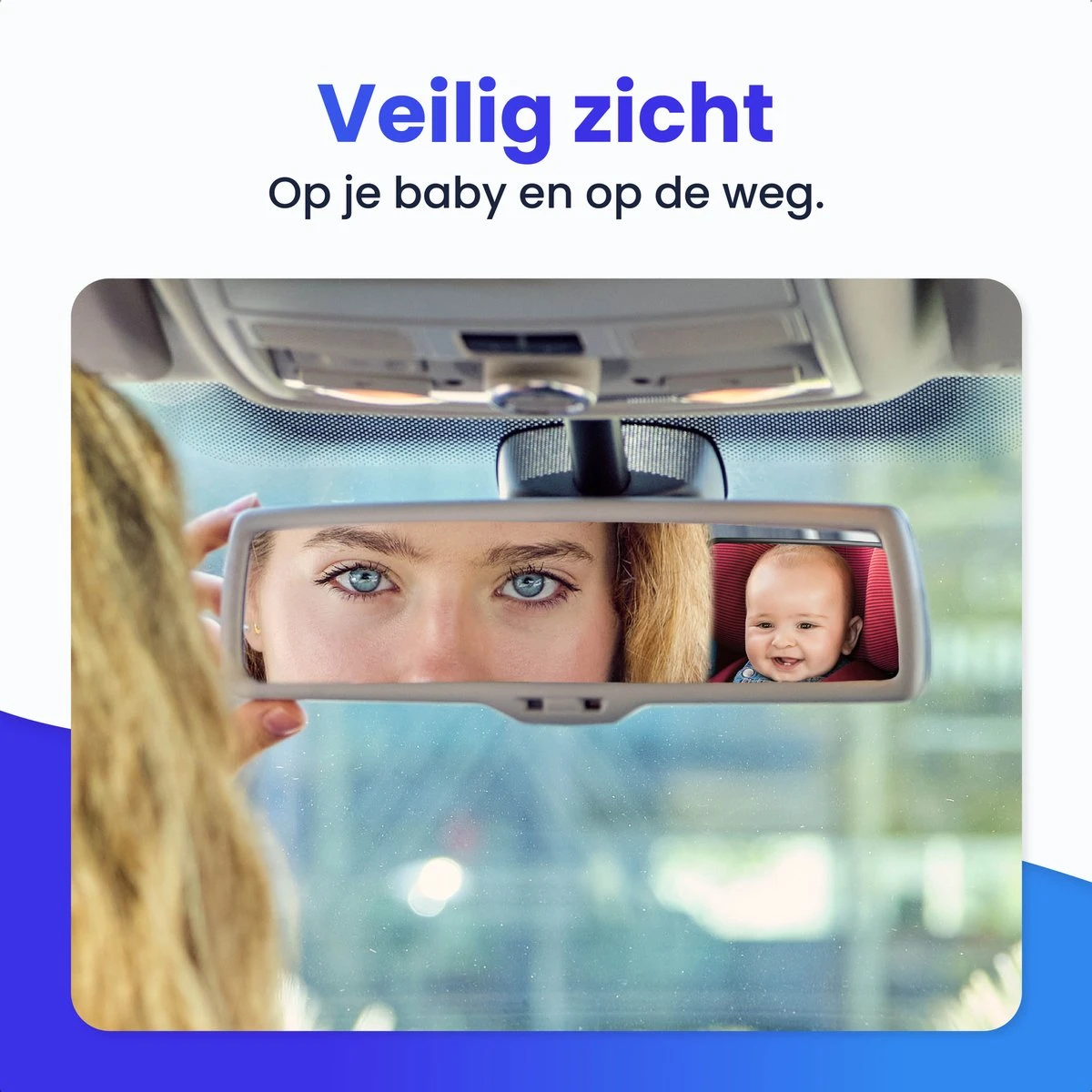 Autospiegel Baby - Achteruitkijkspiegel - Eenvoudig Monteren - Hoofdsteun Achterbank - EJC Products 5 Autospiegel Baby - Achteruitkijkspiegel - Eenvoudig Monteren - Hoofdsteun Achterbank - EJC Products - Afbeelding 3