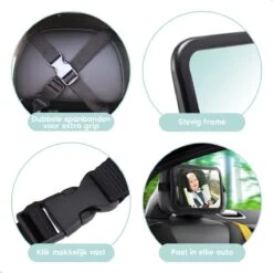 Autospiegel Baby - Verstelbare Achteruitkijkspiegel - Babyspiegel Voor Achterbank - Baby On Board Met Zuignap 14 Autospiegel Baby - Verstelbare Achteruitkijkspiegel - Babyspiegel Voor Achterbank - Baby On Board Met Zuignap -Auto Zit Verkoop 1200x1200 731