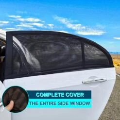 CUBEXCOM® Auto Zonnescherm, Autoraamschaduwen Voor Baby, Kinderen, Volwassenen En Huisdieren, 2 STUKS, Autoruit Zonwering, Universele Zonnescherm Zonnewering, Auto Klamboe Gordijn, UV Zonbescherming Protectie, Anti-Verblinding -Auto Zit Verkoop 1200x1200 762