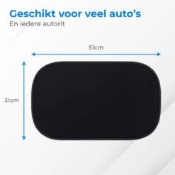 Nuvance - Zonnescherm Auto - 2 Stuks - Met UV Protectie Voor Baby En Kind - Zonwering Zijruiten - Zelfklevend - One Size - Zwart -Auto Zit Verkoop 1200x1200 811