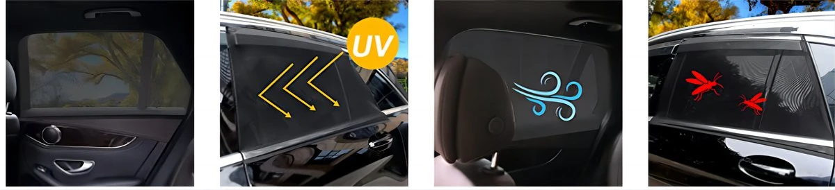 Merkloos Zonwering Voor In De Auto Universele Zonneklep Voor Zijruiten Auto 5 Merkloos Zonwering Voor In De Auto Universele Zonneklep Voor Zijruiten Auto - Afbeelding 3