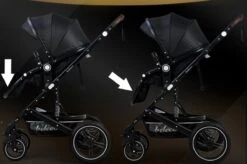 Belecoo - Luxe Kinderwagen - 3-in-1 Buggy - Opklapbare Wandelwagen - Autostoel - Wieg - Multifunctioneel - Zwart -Auto Zit Verkoop 1200x797 3
