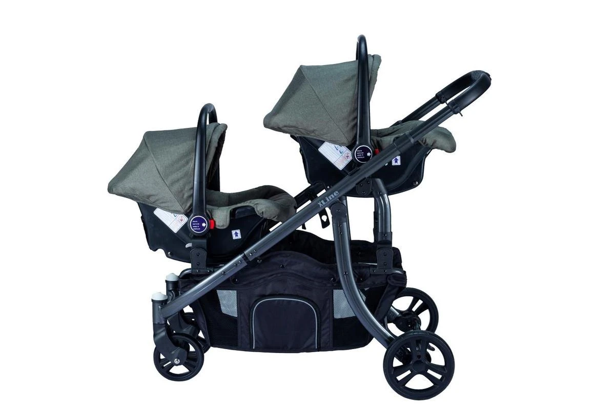 X Adventure Duo Kinderwagen / Tweeling Kinderwagen – Emerald Green 8 X Adventure Duo Kinderwagen / Tweeling Kinderwagen – Emerald Green - Afbeelding 6