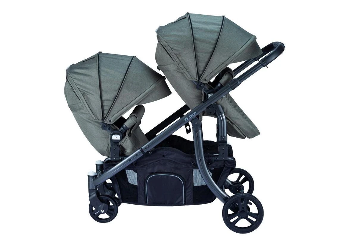 X Adventure Duo Kinderwagen / Tweeling Kinderwagen – Emerald Green 9 X Adventure Duo Kinderwagen / Tweeling Kinderwagen – Emerald Green - Afbeelding 7