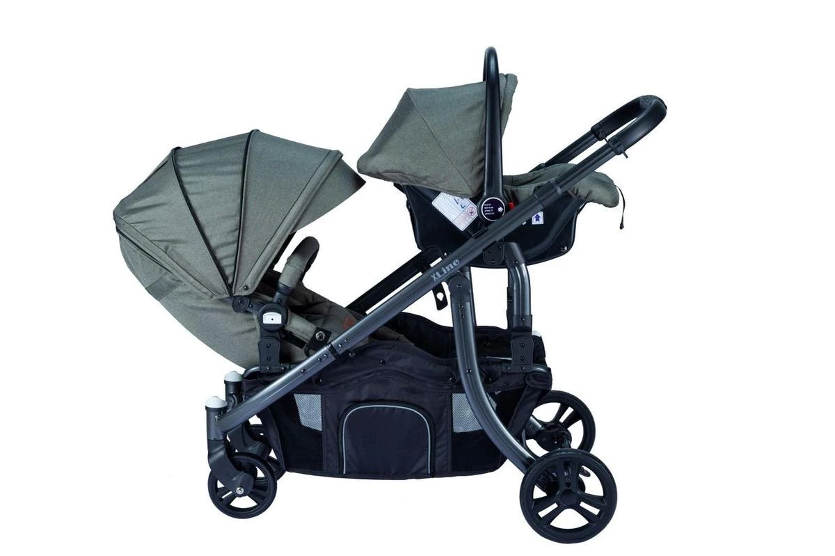 X Adventure Duo Kinderwagen / Tweeling Kinderwagen – Emerald Green 11 X Adventure Duo Kinderwagen / Tweeling Kinderwagen – Emerald Green - Afbeelding 9