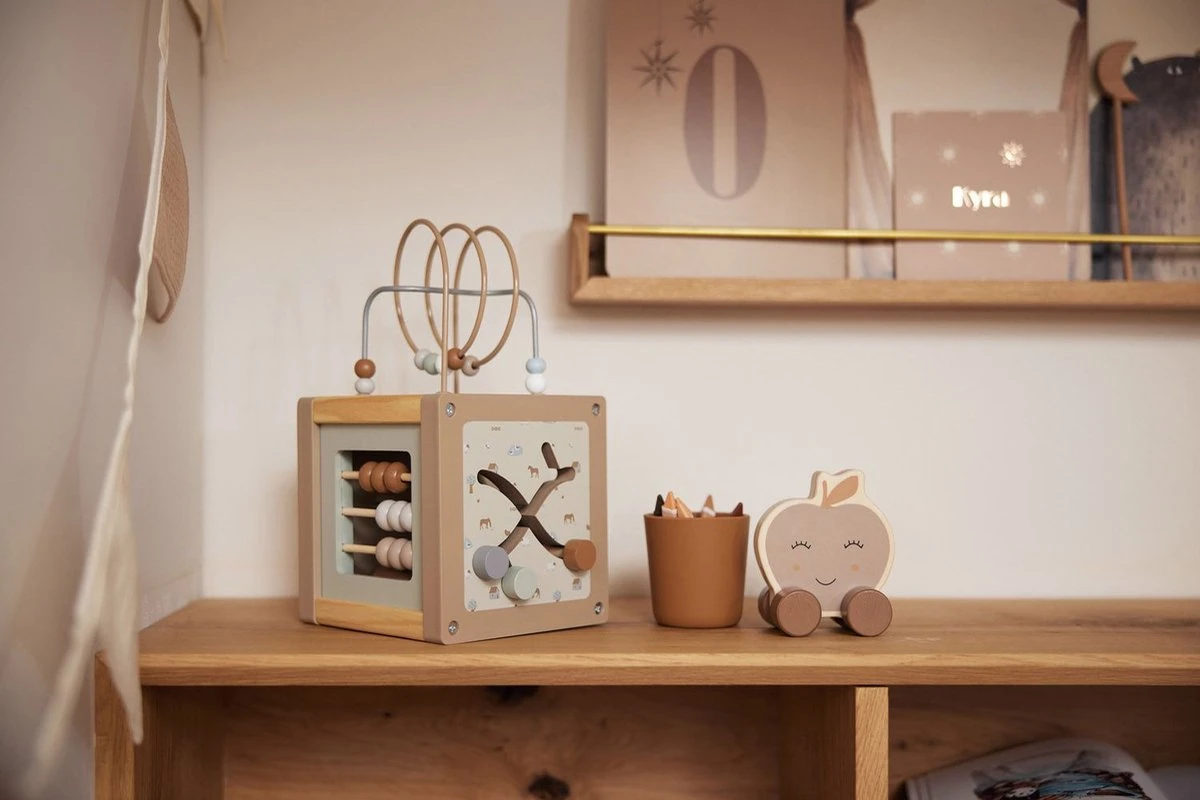 Jollein Houten Activiteitenkubus 15x15x15cm - Farm 9 Jollein Houten Activiteitenkubus 15x15x15cm - Farm - Afbeelding 7