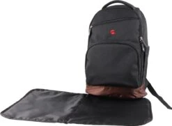 Stoere Luiertas - Rugzak - Inclusief Verschoningsmatje - Zwart -Auto Zit Verkoop 1200x879