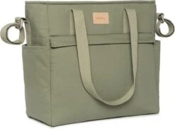 Nobodinoz Baby On The Go Luiertas Olive Green -Auto Zit Verkoop 1200x883