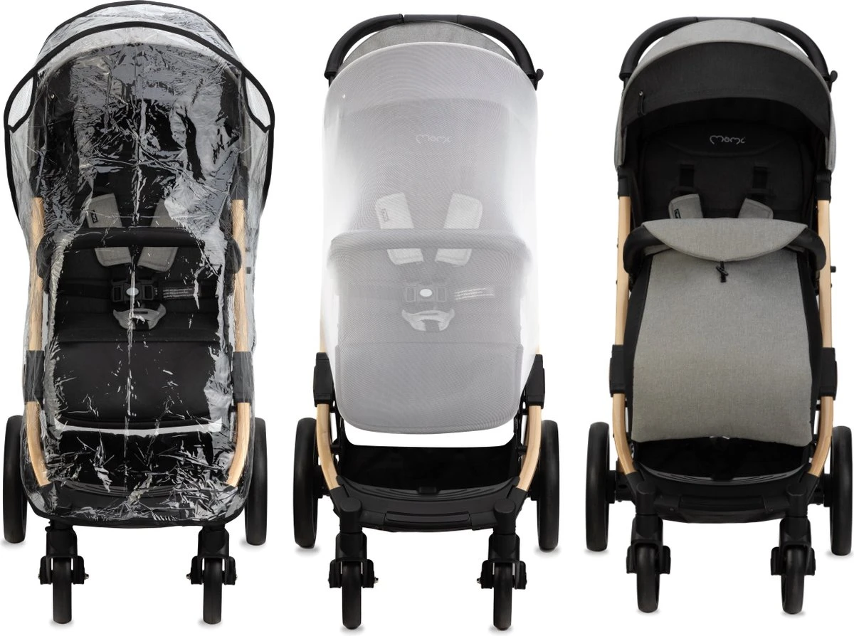 MoMi Wandelwagen - Compacte Lichtgewicht Buggy - Estelle Dakar Met XXL Wielen & Zonnekap - Leopard - Grijs-Goud (geschikt Van 6mnd - 22kg) 18 MoMi Wandelwagen - Compacte Lichtgewicht Buggy - Estelle Dakar Met XXL Wielen & Zonnekap - Leopard - Grijs-Goud (geschikt Van 6mnd - 22kg) - Afbeelding 16