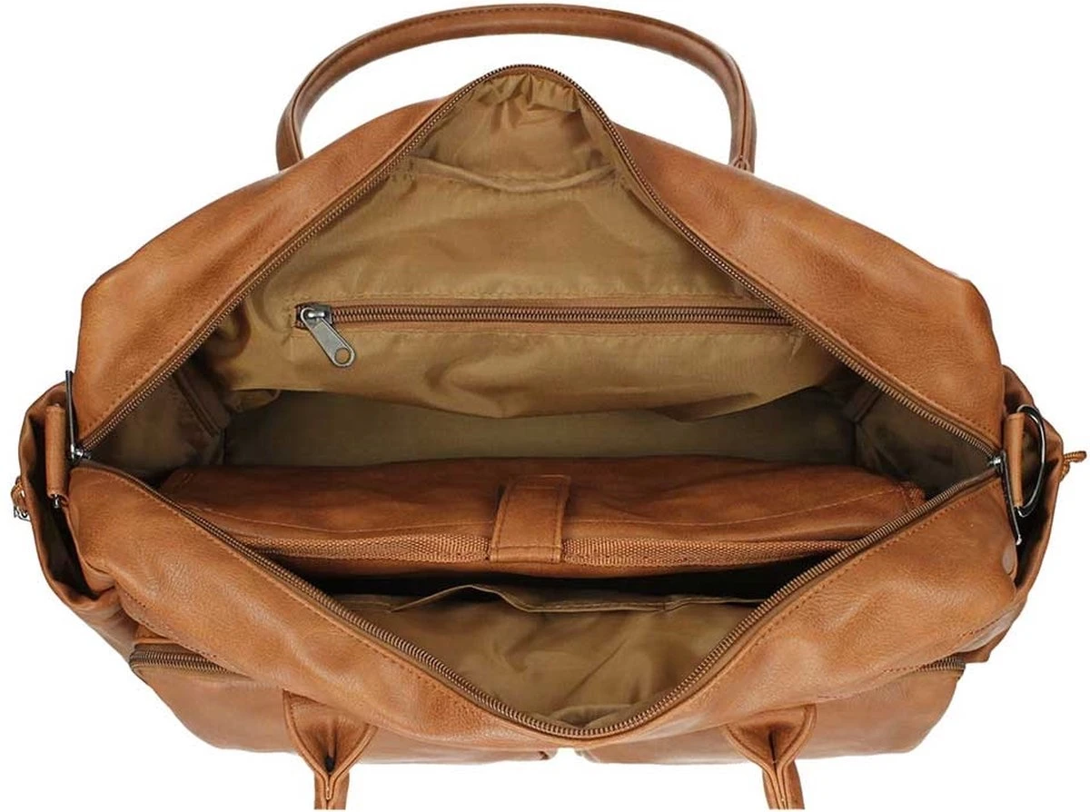 Kidzroom Vision Of Love Luiertas - Bruin - Verschoonmatje - Versteldbare Schouderband 5 Kidzroom Vision Of Love Luiertas - Bruin - Verschoonmatje - Versteldbare Schouderband - Afbeelding 3