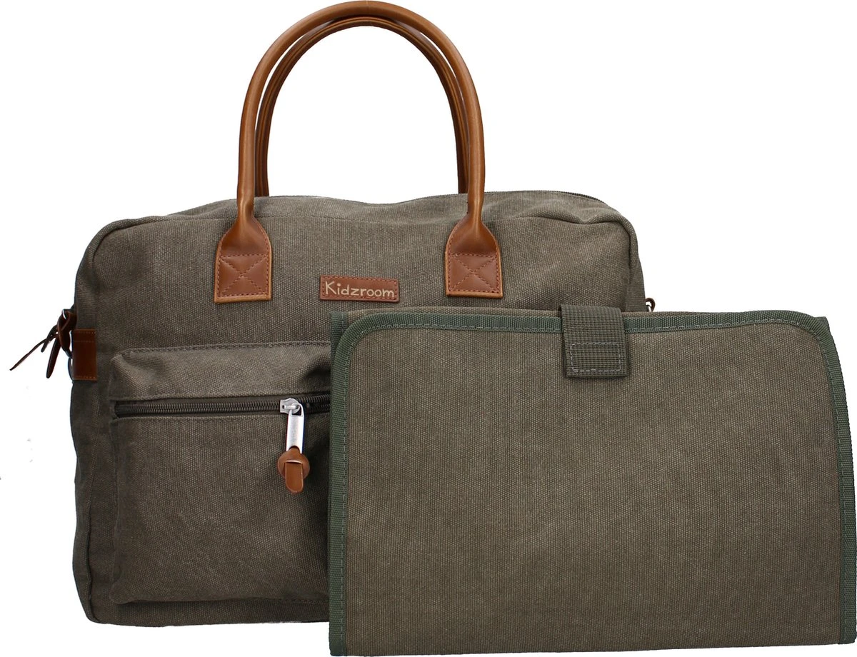 Kidzroom Vision Of Love Luiertas - Groen - Verschoonmatje - Verstelbare Schouderband 12 Kidzroom Vision Of Love Luiertas - Groen - Verschoonmatje - Verstelbare Schouderband - Afbeelding 10