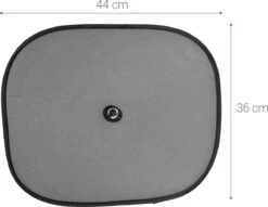 Navaris 2x Auto Zijruit Zonwering - 44 X 36 Cm Zonnescherm Set Voor Bescherming Van Baby, Kinderen - Voor Zijruit En Achterbank -Auto Zit Verkoop 1200x928 5