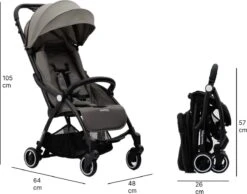 Hamilton By Yoop X1 Plus Buggy – Nieuw, Hoger, Uitgebreider 2023 Model – Premium Stroller Met One Hand Folding Technologie – Grijs – Lichte, Verstelbare En Wendbare Kinderwagen Met Vele Gemakken -Auto Zit Verkoop 1200x942 2