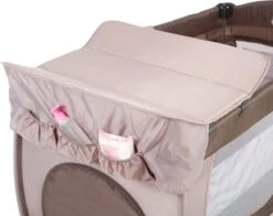 Tectake - Reisbedje Babybed Campingbed Dodo - 132x75x104cm Incl. Aankleedkussen En Draagtas - Bruin - 402203 -Auto Zit Verkoop 1200x954 1