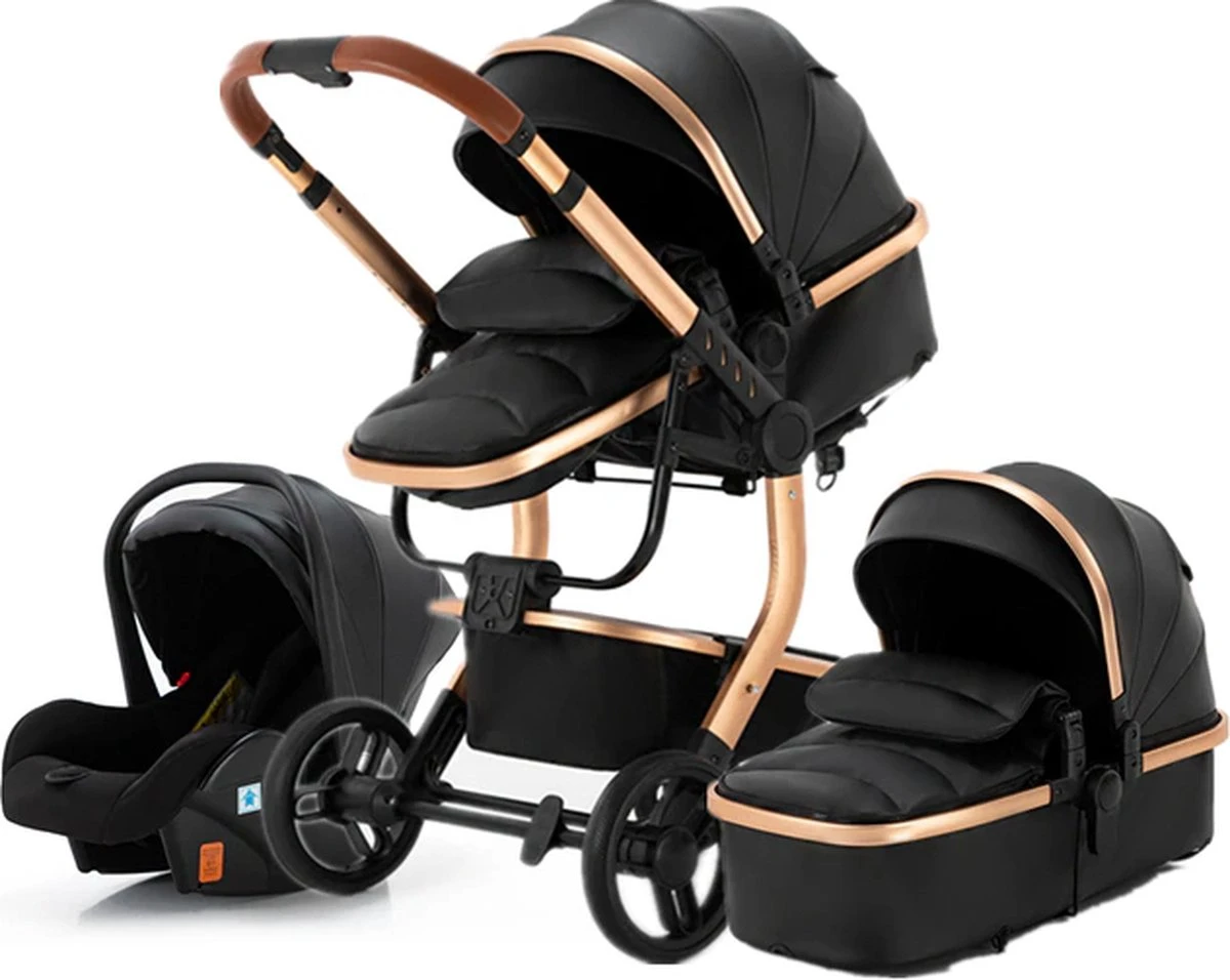 Loft Home Luxe 3-in-1 Kinderwagen | Wandelwagen | Autostoeltje | Buggy | Inklapbaar | Zwart | 0-36 Maanden 3 Loft Home Luxe 3-in-1 Kinderwagen | Wandelwagen | Autostoeltje | Buggy | Inklapbaar | Zwart | 0-36 Maanden