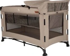 Reisbed Novi Baby® Nora Luxe Sand/Black -Auto Zit Verkoop 1200x958