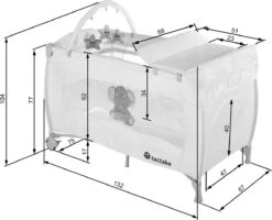 Tectake - Reisbedje Babybed Campingbed Dodo - 132x75x104cm Incl. Aankleedkussen En Draagtas - Bruin - 402203 -Auto Zit Verkoop 1200x972 4