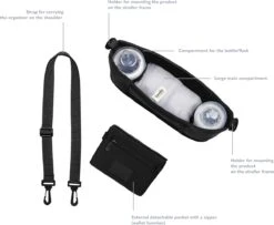 Lionelo Little Cube - Buggy Organizers - Twee Vakken Voor Flessen - Eenvoudig Te Reinigen - Universeel Design -Auto Zit Verkoop 1200x987 1