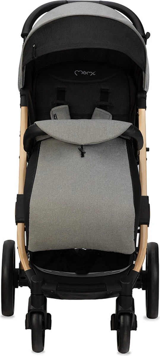 MoMi Wandelwagen - Compacte Lichtgewicht Buggy - Estelle Dakar Met XXL Wielen & Zonnekap - Leopard - Grijs-Goud (geschikt Van 6mnd - 22kg) 4 MoMi Wandelwagen - Compacte Lichtgewicht Buggy - Estelle Dakar Met XXL Wielen & Zonnekap - Leopard - Grijs-Goud (geschikt Van 6mnd - 22kg) - Afbeelding 2