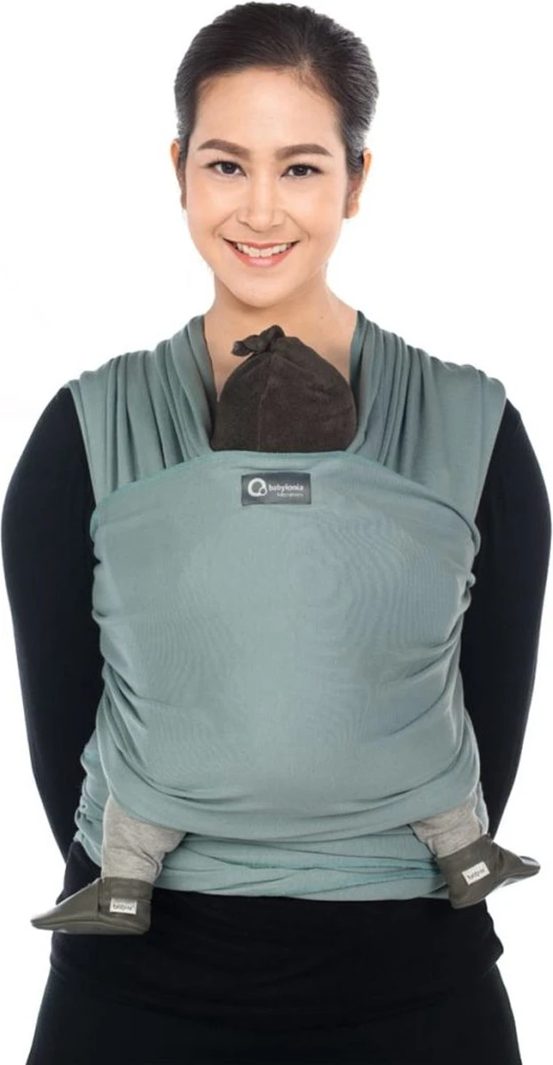 Babylonia - Tricot-Slen Organic - Draagdoek Baby - Silver Blue 19 Babylonia - Tricot-Slen Organic - Draagdoek Baby - Silver Blue - Afbeelding 17