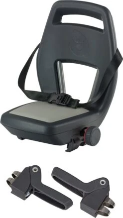 Qibbel 6+ Junior Fietsstoeltje Achter - Antraciet -Auto Zit Verkoop 676x1200