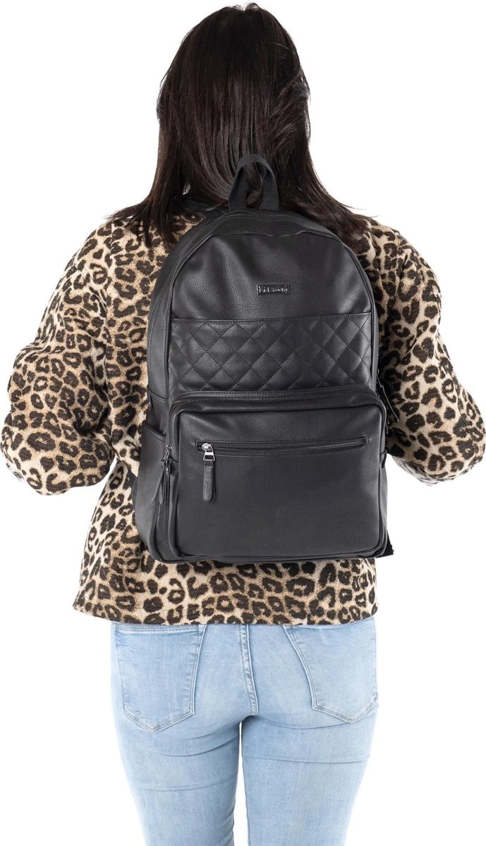 Kidzroom Popular Luiertas Rugzak - Zwart - Verschoonmatje - Flessenhouder 10 Kidzroom Popular Luiertas Rugzak - Zwart - Verschoonmatje - Flessenhouder - Afbeelding 8