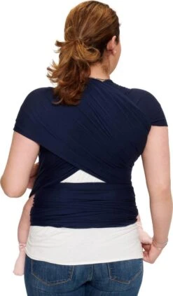 Baby Garden Draagdoek Donkerblauw - Ergonomisch - Original - Gratis Slabbetje -Auto Zit Verkoop 702x1200