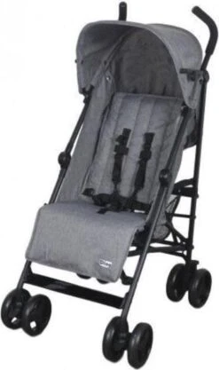 Ding GoGo Buggy - Grijs - Multi Standen Buggy - Incl. Boodschappenmandje En Zonnekap -Auto Zit Verkoop 710x1200