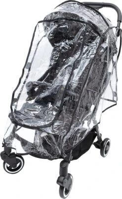 Hamilton By Yoop Buggy Regenhoes - Waterdicht Winddicht En Stofdicht Regenscherm Met Klittenbandsluiting - Transparant Weerschild Kinderwagen