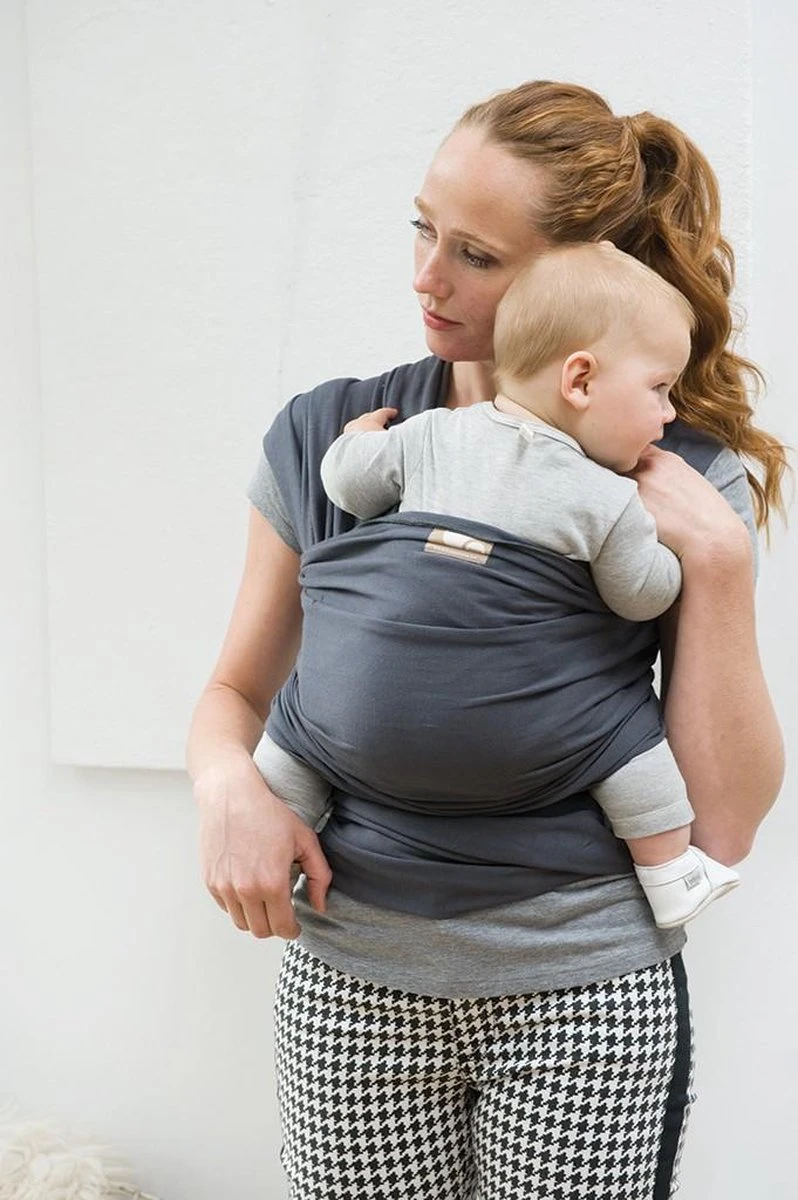 Babylonia - Tricot-Slen Organic - Draagdoek Baby - Silver Blue 7 Babylonia - Tricot-Slen Organic - Draagdoek Baby - Silver Blue - Afbeelding 5