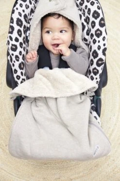 Meyco Knit Basic Voetenzak - Sand Melange -Auto Zit Verkoop 800x1200 38