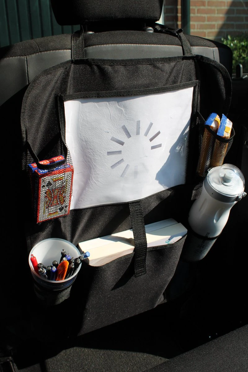 Merkloos Autostoel Organizer – Met Tablethouder – Stevig - Universeel – Zwart 5 Merkloos Autostoel Organizer – Met Tablethouder – Stevig - Universeel – Zwart - Afbeelding 3