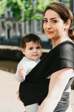 Baby Garden Draagdoek Zwart - Ergonomisch - Original - Gratis Slabbetje -Auto Zit Verkoop 801x1200 12