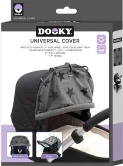 Dooky Universal Cover Zonnescherm Kinderwagen - Grey Stars 19 Dooky Universal Cover Zonnescherm Kinderwagen - Grey Stars -Auto Zit Verkoop 893x1200 1