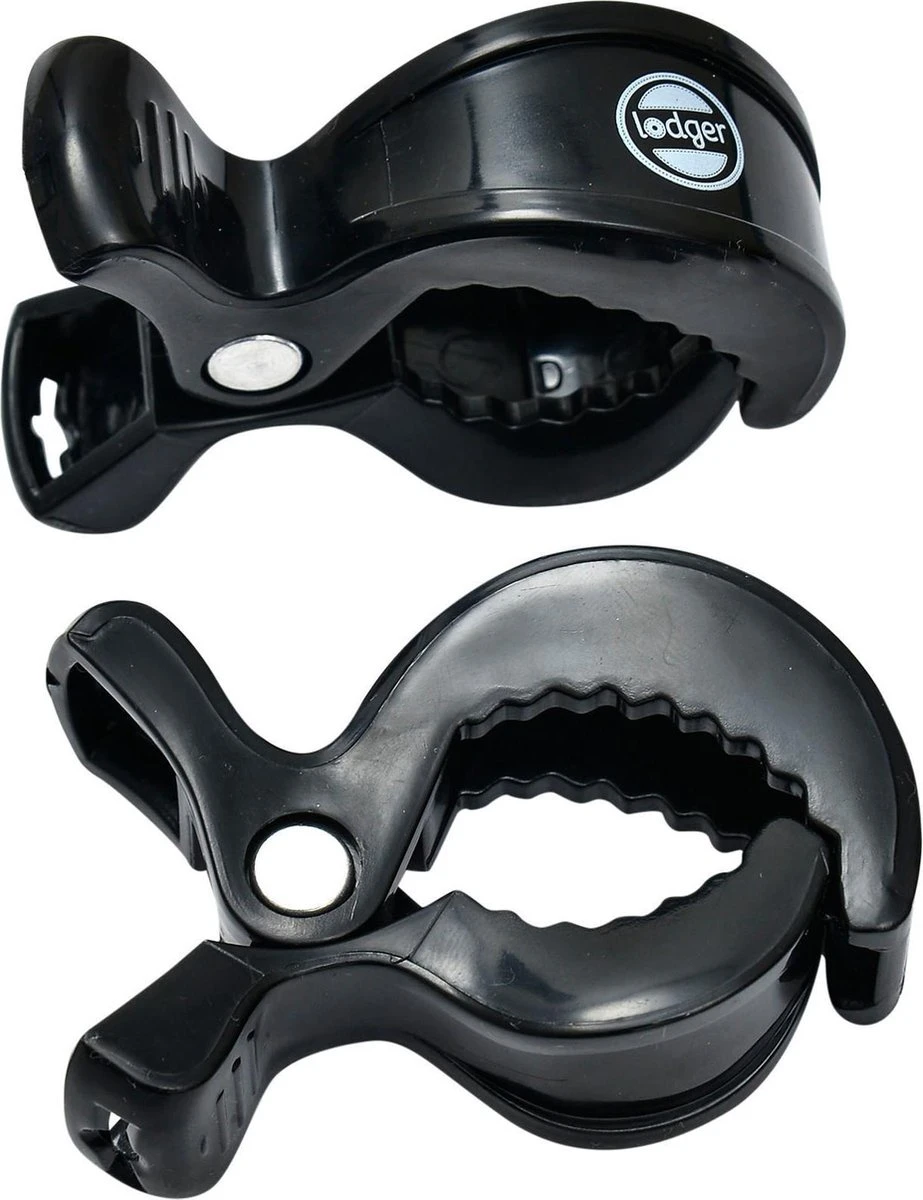 Lodger Kinderwagenaccessoire - Swaddle Clips - Zwart - 2 Stuks 3 Lodger Kinderwagenaccessoire - Swaddle Clips - Zwart - 2 Stuks
