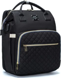 Luiertas - Multifuctioneel Luiertas 3 In 1 - Met Babybedje - Met Verschoningsmatje - Zwart - Met Usb - Met Verdikt Matras -Auto Zit Verkoop 934x1200 1