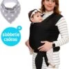 Baby Garden Draagdoek Zwart - Ergonomisch - Original - Gratis Slabbetje -Auto Zit Verkoop 971x1200 5