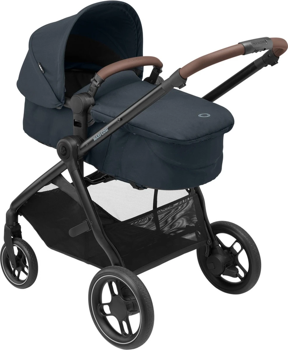 Maxi-Cosi Zelia³ Kinderwagen - Essential Graphite (zwart Frame + Bruin Leer) 15 Maxi-Cosi Zelia³ Kinderwagen - Essential Graphite (zwart Frame + Bruin Leer) - Afbeelding 13